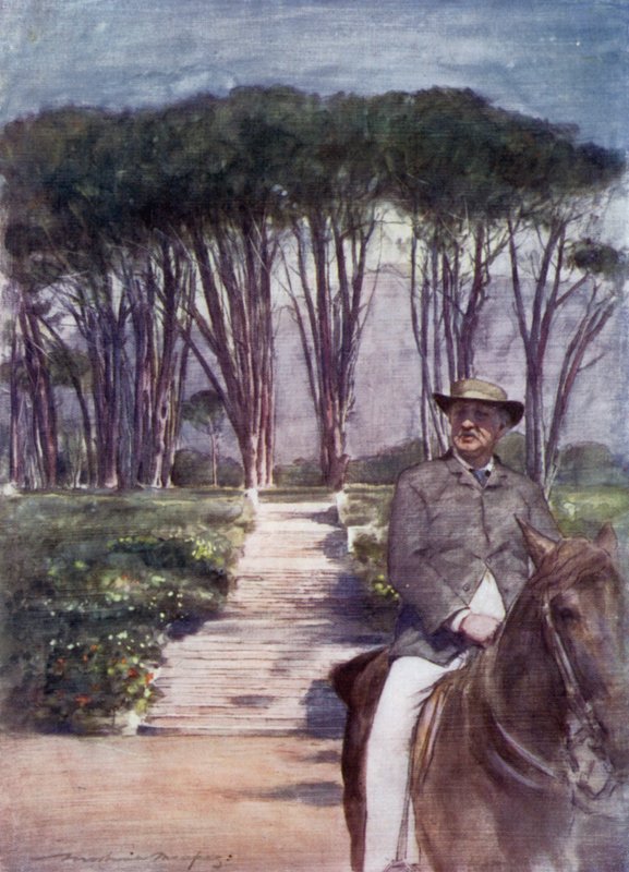 Cecil J Rhodes ve společnosti Groote Schuur od Mortimer Ludington Menpes