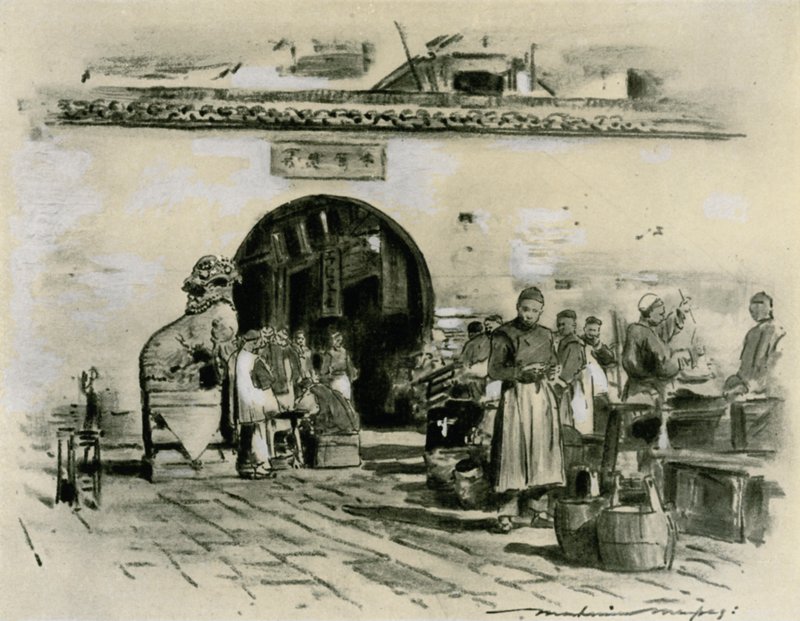 Ve městě Šanghaj od Mortimer Ludington Menpes