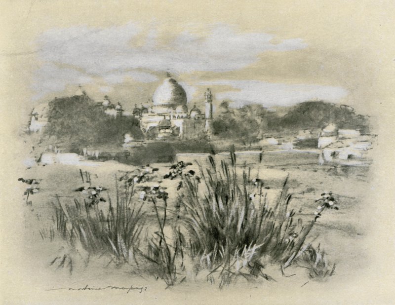 Taj v Ágře od Mortimer Ludington Menpes