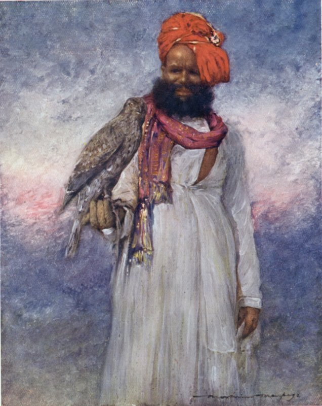 A Hawksmen of Rajgarh (Color Litho) od Mortimer Ludington Menpes