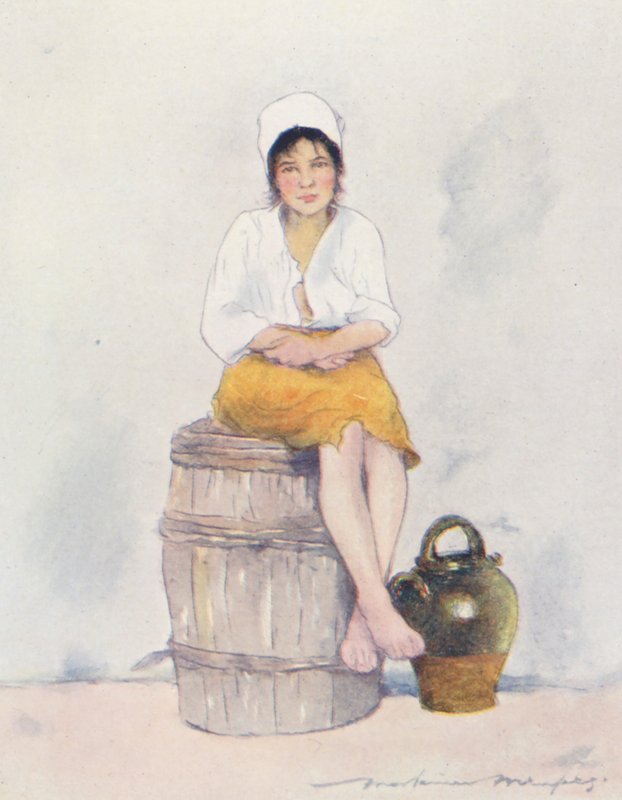 Malý nosič vody (barevná litografie) od Mortimer Ludington Menpes