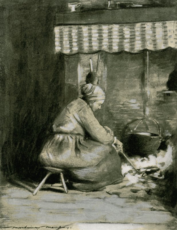 Staromódní krb od Mortimer Ludington Menpes