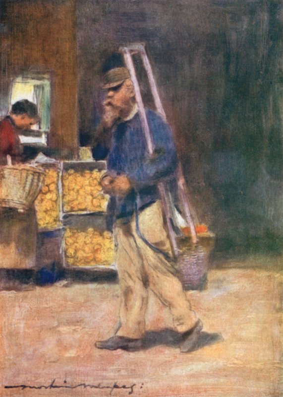 Oranžový prodejce od Mortimer Ludington Menpes