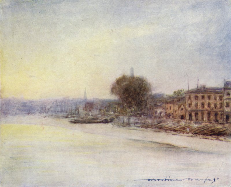 Za Hammersmith Bridge od Mortimer Ludington Menpes