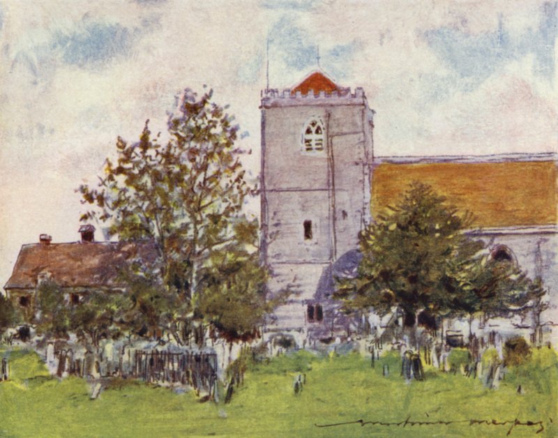 Dorchester Abbey od Mortimer Ludington Menpes