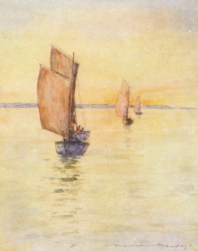 Homeward Bound (barevná litografie) od Mortimer Ludington Menpes