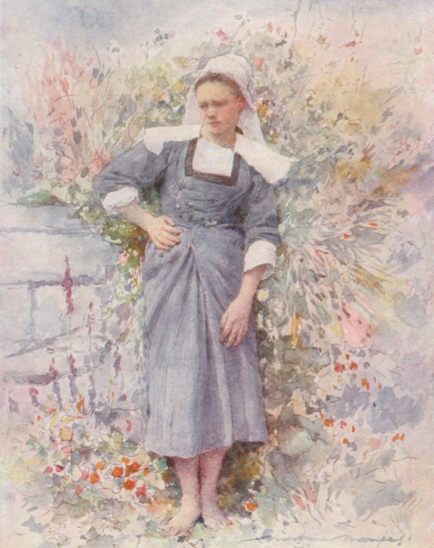La Petite Marie (barevná litografie) od Mortimer Ludington Menpes