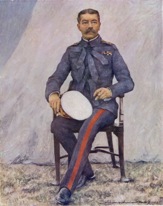 Lord Kitchener (barva lito) od Mortimer Ludington Menpes