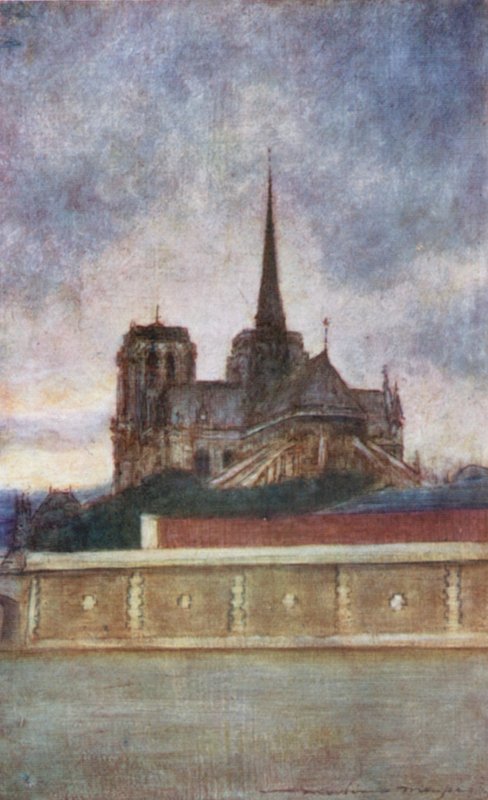 Notre Dame z řeky od Mortimer Ludington Menpes