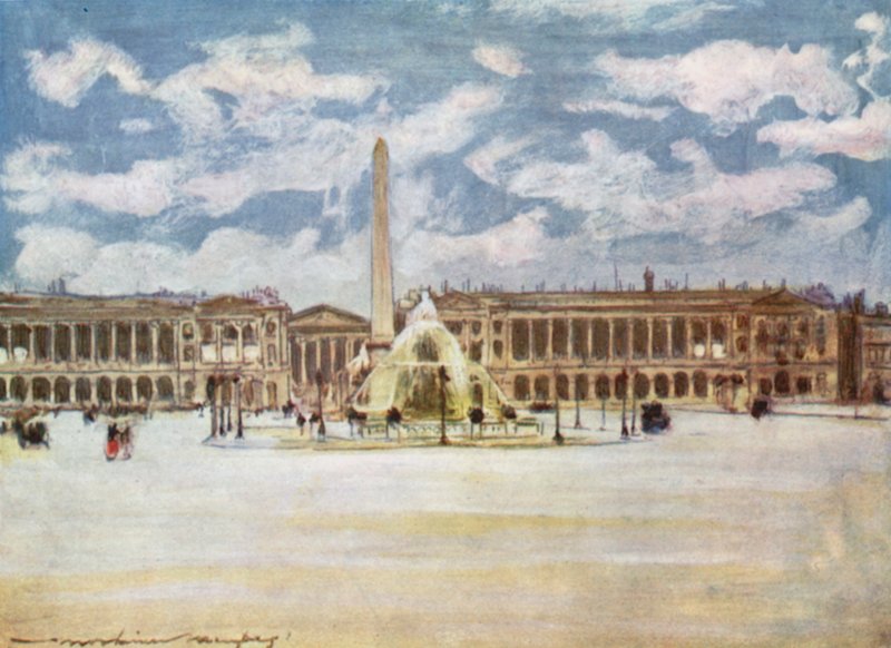 Place de la Concorde od Mortimer Ludington Menpes