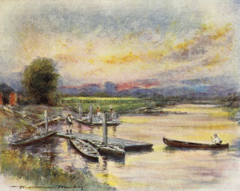 Radley College Boat-house od Mortimer Ludington Menpes