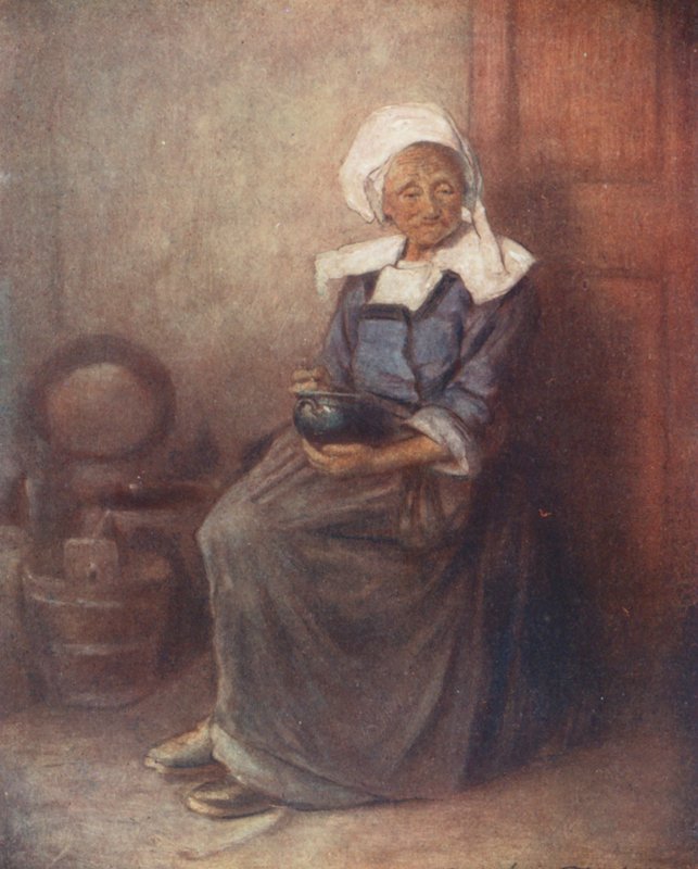 Chudá polévka (barevná litografie) od Mortimer Ludington Menpes