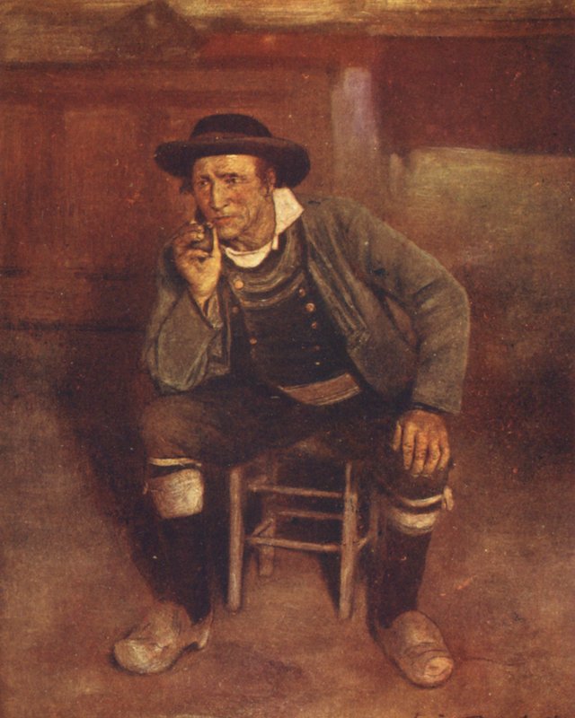 Pán domu (barevná litografie) od Mortimer Ludington Menpes