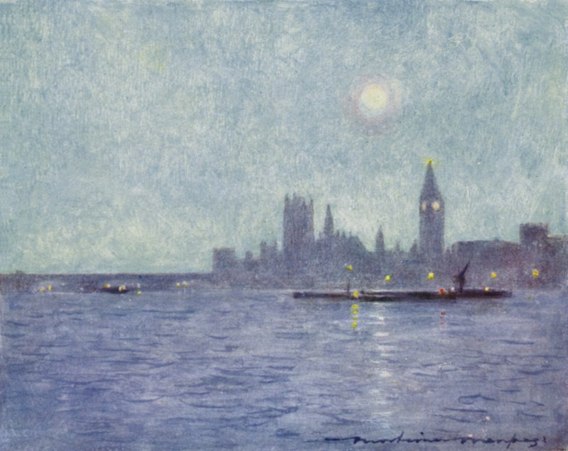 Westminster v noci od Mortimer Ludington Menpes