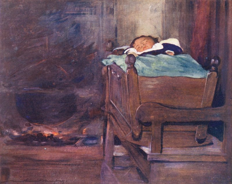 Děti světa: (barevná litografie): Breton, Out of Mischief (barevná litografie) od Mortimer Ludington Menpes