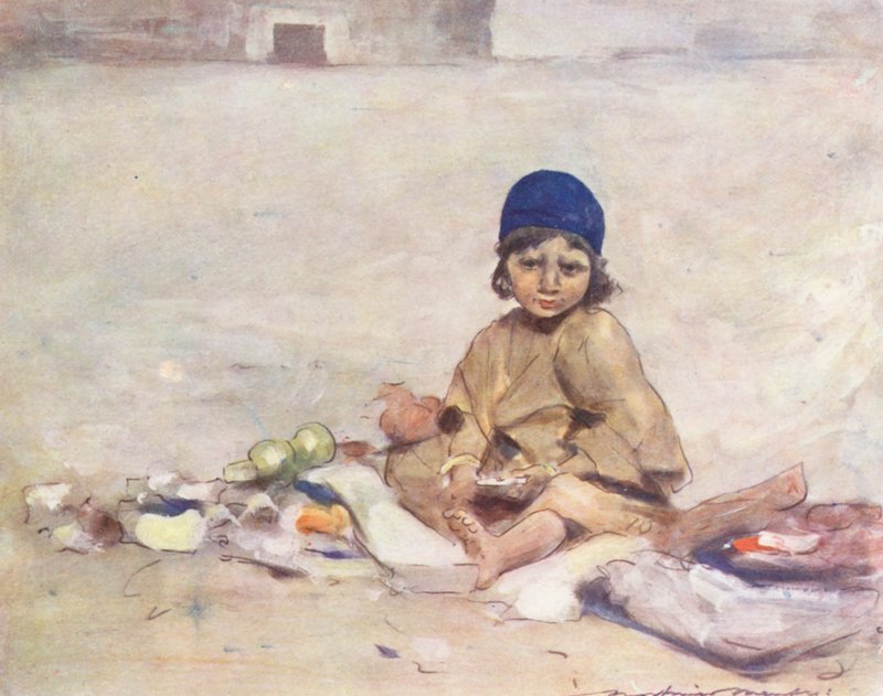 Děti světa: (barevná litografie) od Mortimer Ludington Menpes