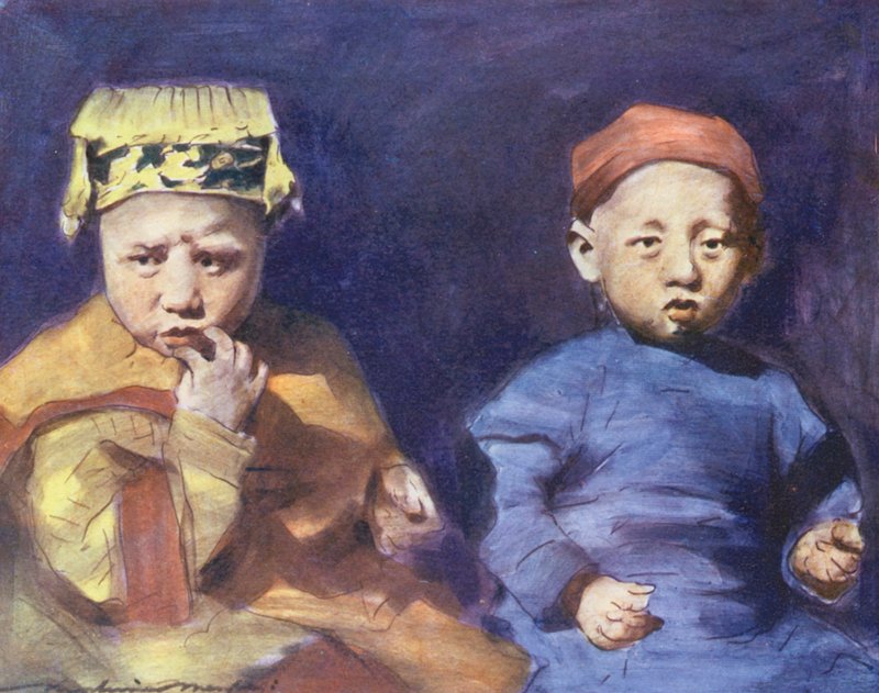 Děti světa: (barevná litografie) od Mortimer Ludington Menpes