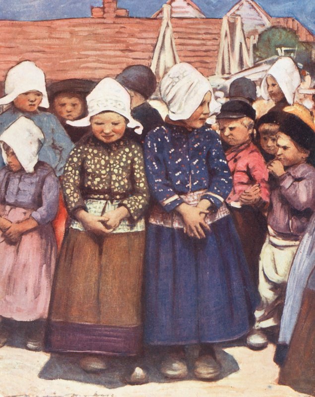 Děti světa: (barevná litografie) od Mortimer Ludington Menpes