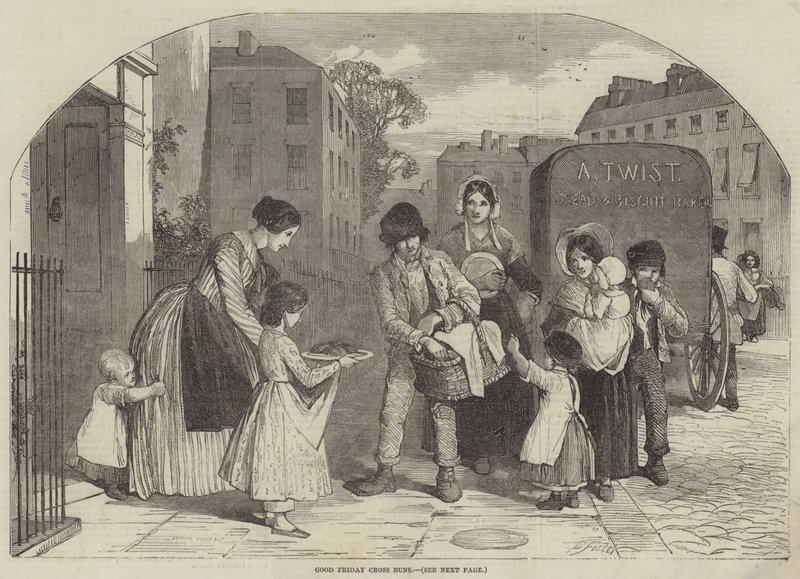 Velký pátek křížové buchty od Myles Birket Foster