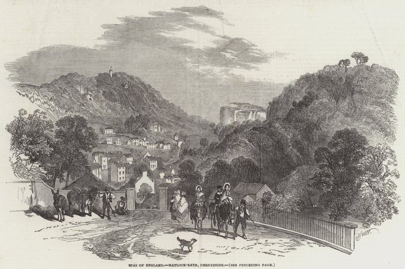 Lázně Anglie, Matlock-Bath, Derbyshire od Myles Birket Foster