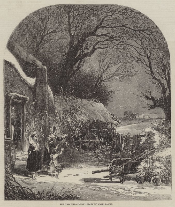 První pád sněhu od Myles Birket Foster