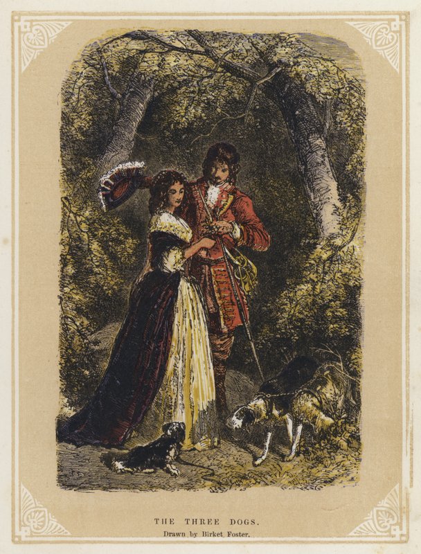 Tři psi (barva lito) od Myles Birket (after) Foster