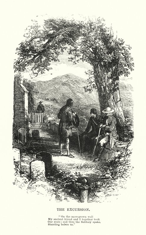 William Wordsworth: The Excursion (rytina) od Myles Birket (after) Foster