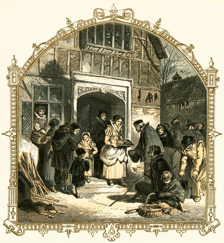 Charita o Vánocích od Myles Birket Foster