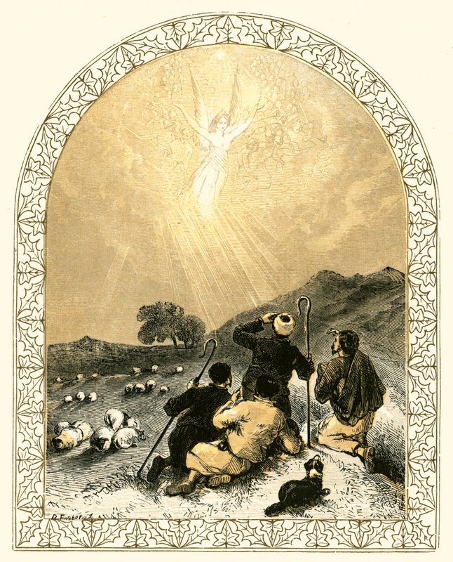 Pastýři a anděl od Myles Birket Foster