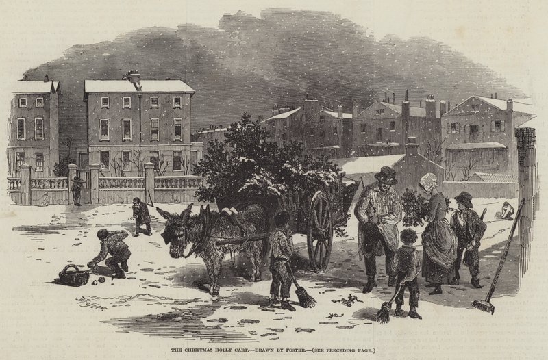 Vánoční Holly vozík od Myles Birket Foster