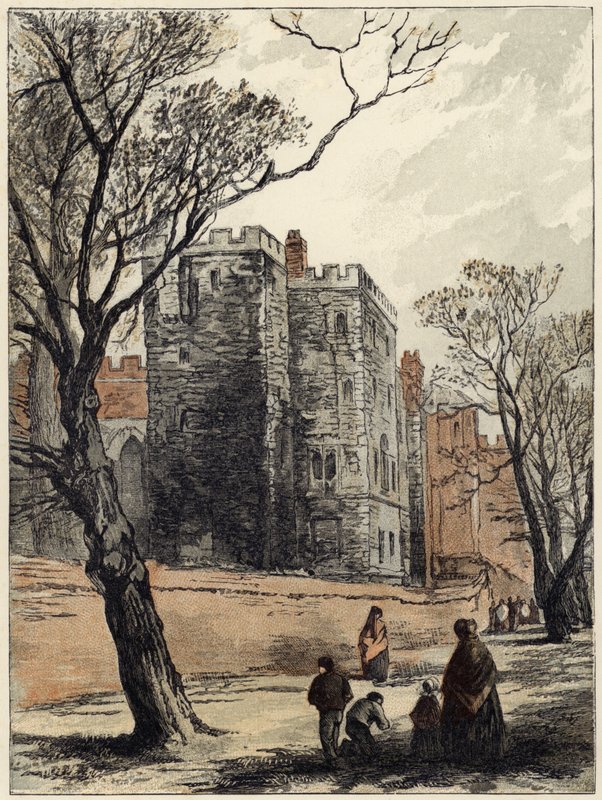 Lollards Tower, Lambeth Palace, Londýn od Myles Birket Foster