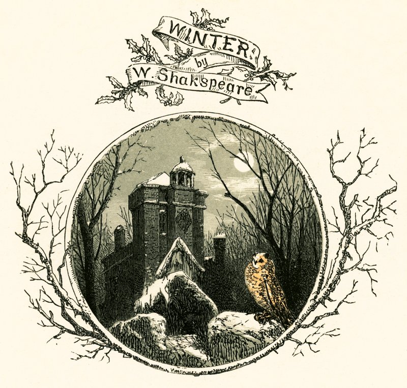 Winter od Williama Shakespeara od Myles Birket Foster