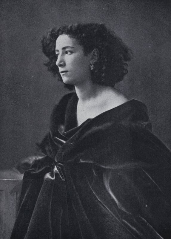 Herečka Sarah Bernhardt od Nadar