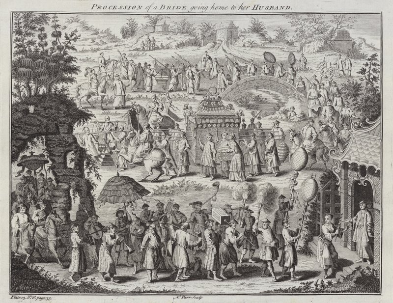 Průvod nevěsty vracející se domů ke svému manželovi od Nathaniel Parr