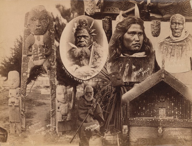 Maoris, Nový Zéland (černobílá fotografie) od New Zealand Photographer
