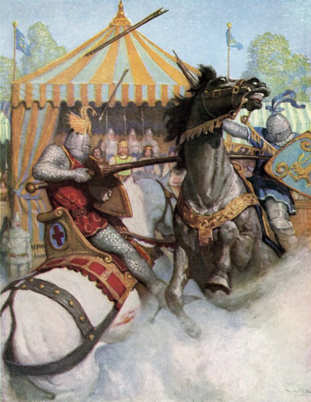 Turnaj v dobách krále Artuše od Newell Convers Wyeth