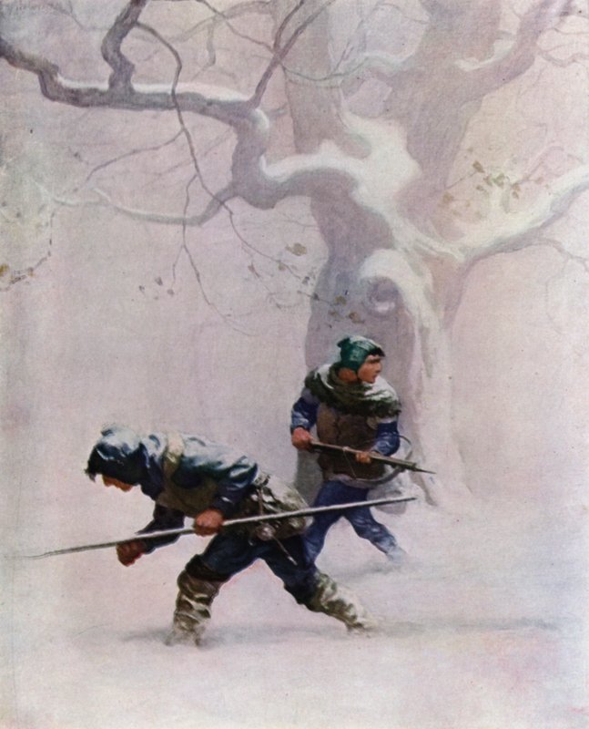Ilustrace k filmu The Black Arrow od Roberta Louise Stevensona od Newell Convers Wyeth