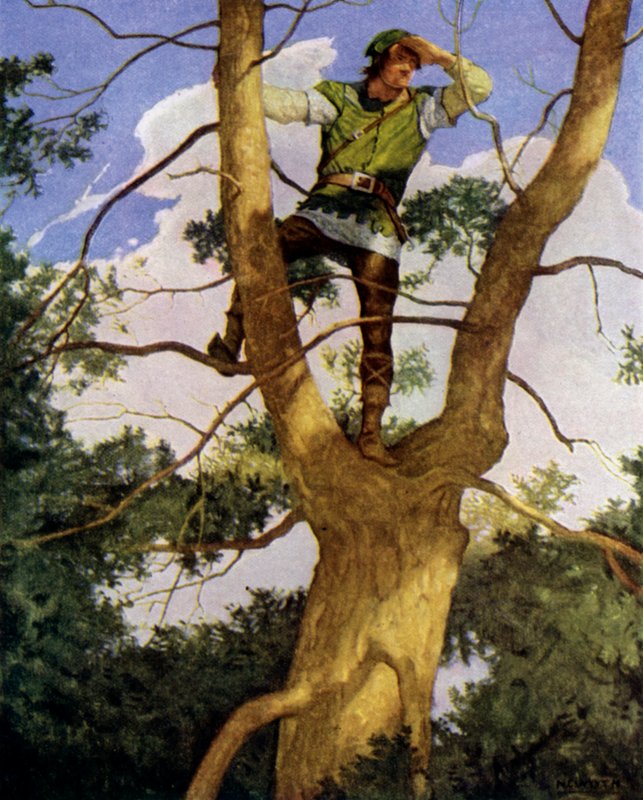 Ilustrace k filmu The Black Arrow od Roberta Louise Stevensona od Newell Convers Wyeth