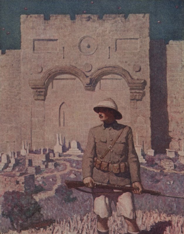Jeruzalémské hradby od Newell Convers Wyeth