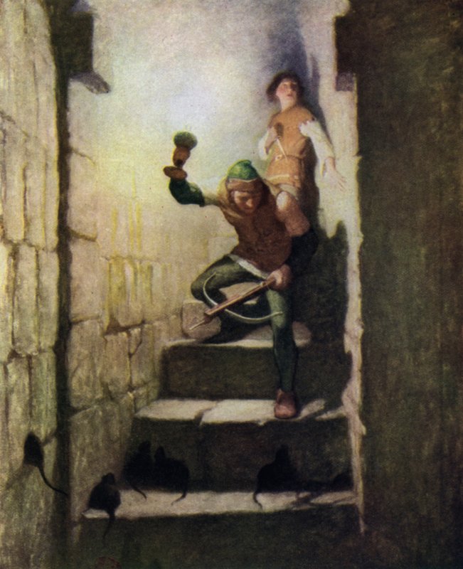 Ilustrace k filmu The Black Arrow od Roberta Louise Stevensona od Newell Convers Wyeth