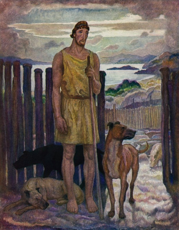 Odyssea: Eumaeus, pasák vepřů od Newell Convers Wyeth