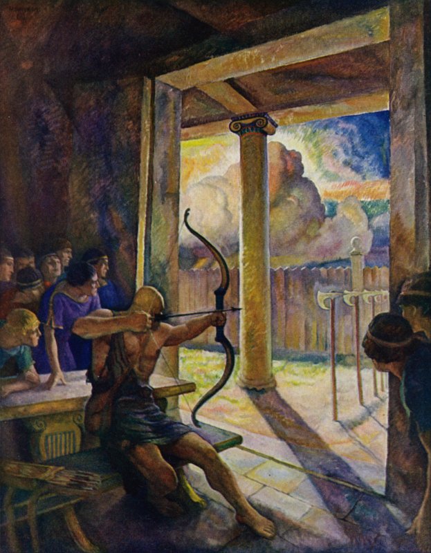 Odyssey: Zkouška luku od Newell Convers Wyeth