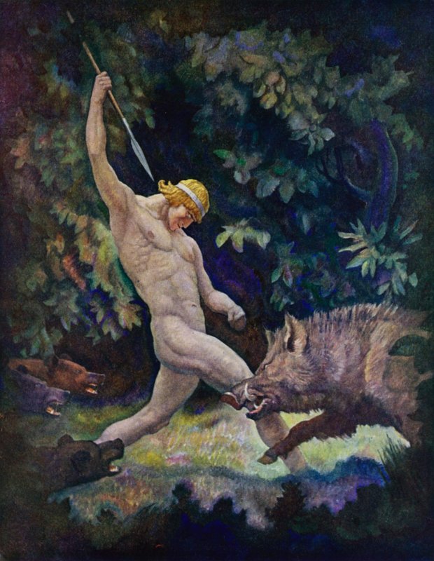 Odyssey: Hon na kance (barva litho) od Newell Convers (after) Wyeth