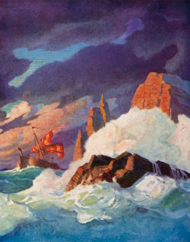Bouře na Firth of Clyde od Newell Convers Wyeth