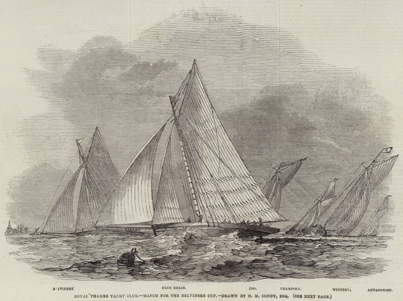 Royal Thames Yacht Club, zápas o pohár Belvidere od Nicholas Matthews Condy