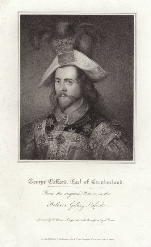 George Clifford hrabě z Cumberlandu od Nicholas Hilliard