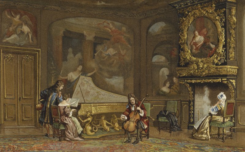 Interiér holandského domu, kolem roku 1680 od Nico Steffelaar