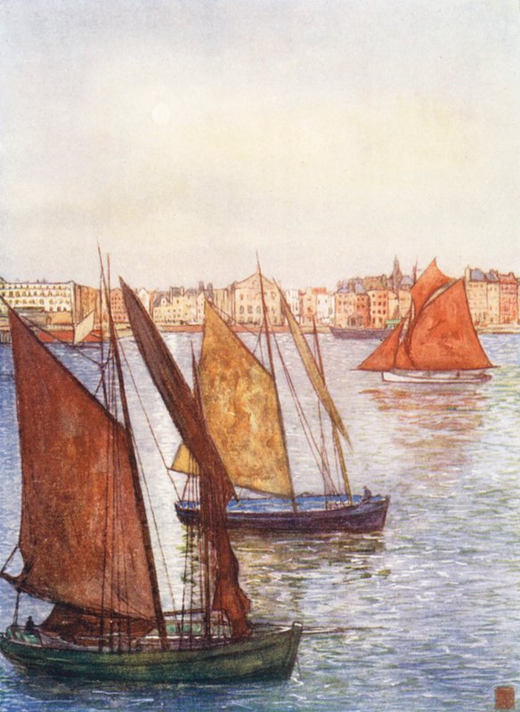 Le Havre (barevná litografie) od Nico Jungmann