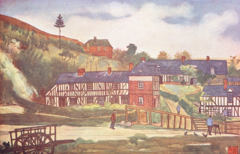 Poblíž Pont-Audemer (barevná litografie) od Nico Jungmann