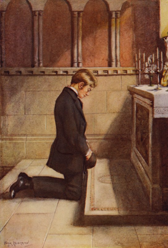 Tady ho nechme, kde lépe bychom ho mohli nechat, než u oltáře od Nicol Laidlaw